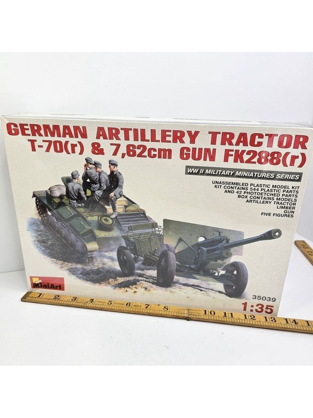 SEALED MiniArt 35039 German Artillery Tractor & 7.62cm Gun W/ 5 Figures